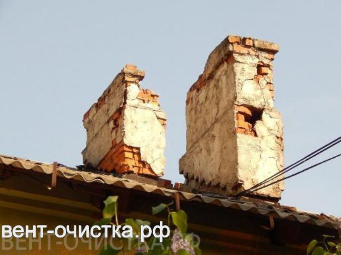 Чистка труб дымоходов